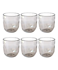 Abode Homewares Rustic Stemless Glasses, Set of 6