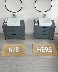 Jean Pierre His & Hers Cotton 2-Piece Bath Rug Set