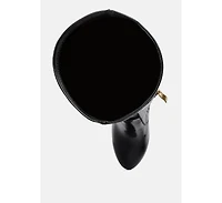 Shawtie High Heel Stretch Patent Calf Boots