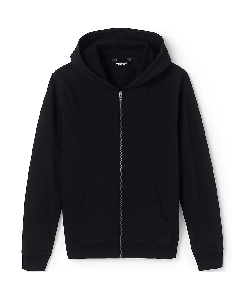 Lands' End Men's School Uniform Adult Zip Front Sweatshirt
