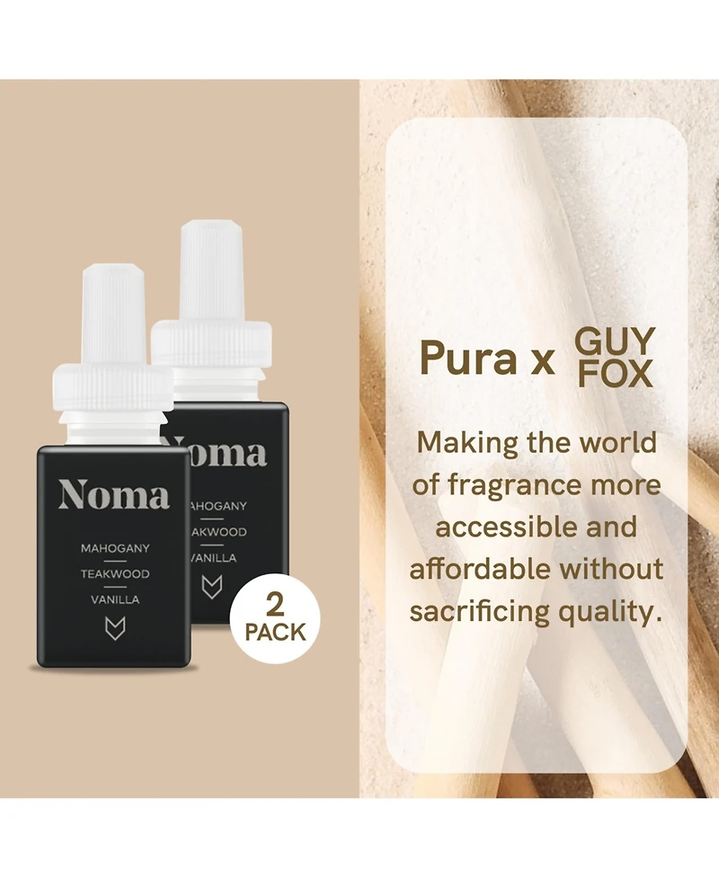 Pura Guy Fox Noma - Home Scent Refill - Smart Home Air Diffuser Fragrance - Up to 120-Hours of Premium Fragrance per Refill