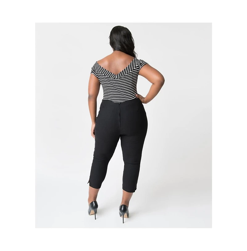 Unique Vintage Plus Rachelle Capri Pants