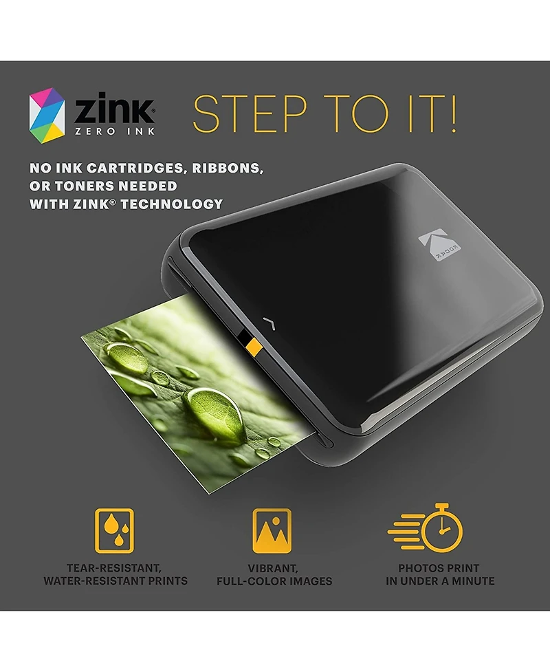 Kodak Step Mobile Instant Photo Printer 2" x 3"