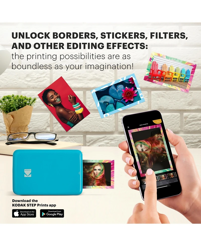 Kodak Step Mobile Instant Photo Printer 2" x 3"