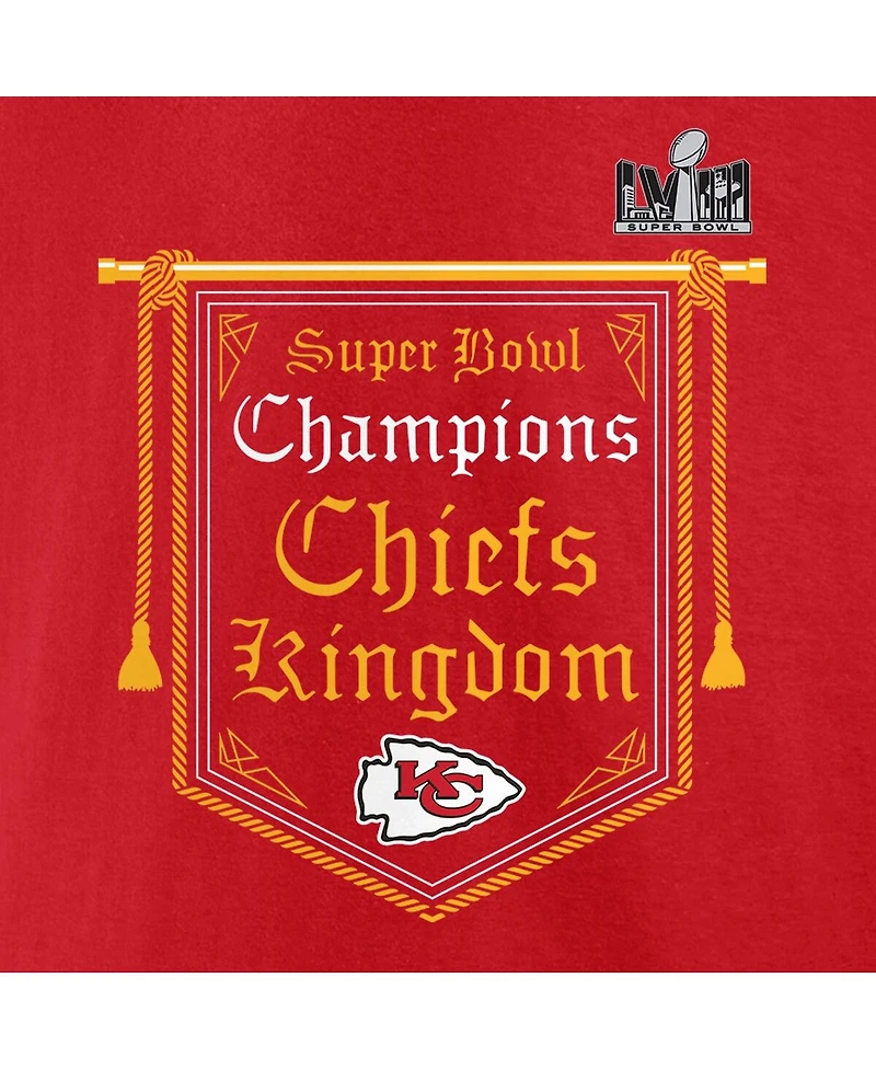 Men's Fanatics Red Kansas City Chiefs Super Bowl Lviii Champions Hometown Big and Tall T-shirt