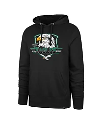Men's '47 Brand Black Philadelphia Eagles Regional Headline Pullover Hoodie