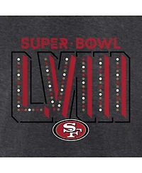 Men's Fanatics Heather Charcoal San Francisco 49ers Super Bowl Lviii Big and Tall T-shirt