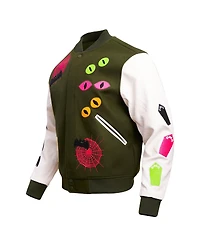 Men's Freeze Max Olive Looney Tunes Bugs Boogey Varsity Full-Snap Jacket
