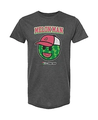 Men's Checkered Flag Sports Heather Charcoal Ross Chastain Melon Man Logo T-shirt