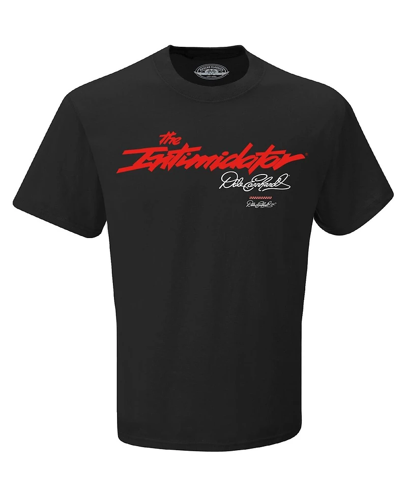 Men's Checkered Flag Sports Black Dale Earnhardt The Intimidator T-shirt