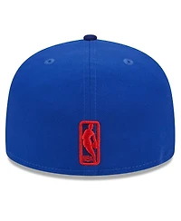 Men's New Era Royal Philadelphia 76ers 2024 Nba All-Star Game Rally Drive Checkerboard 59FIFTY Crown Fitted Hat