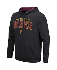 Men's Colosseum Black Arizona State Sun Devils Resistance Pullover Hoodie