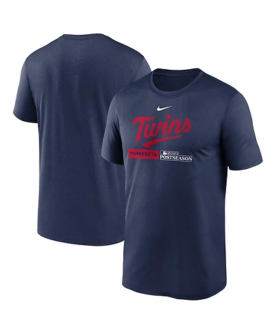 Men's Nike Navy Minnesota Twins 2023 Postseason Authentic Collection Dugout T-shirt
