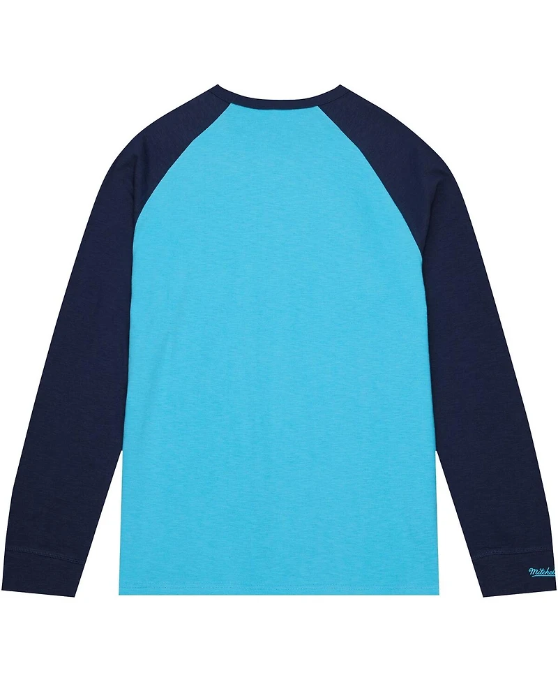 Men's Mitchell & Ness Light Blue Villanova Wildcats Legendary Slub Raglan Long Sleeve T-shirt
