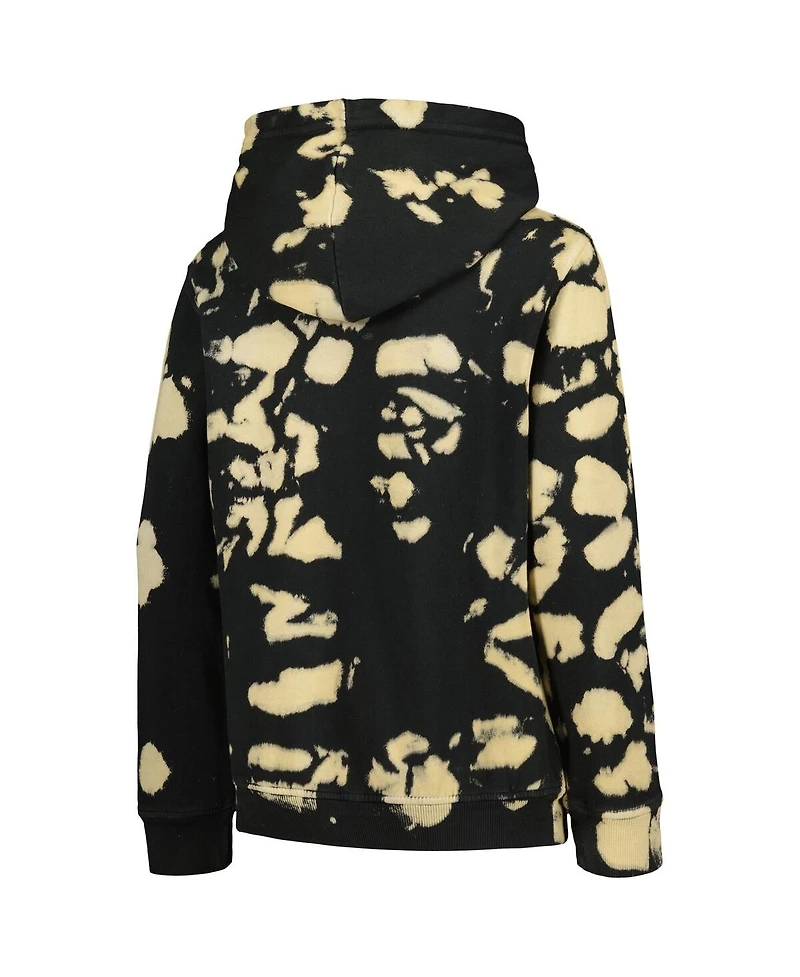Big Boys Black Distressed Boston Red Sox Heart of Gold Pullover Hoodie