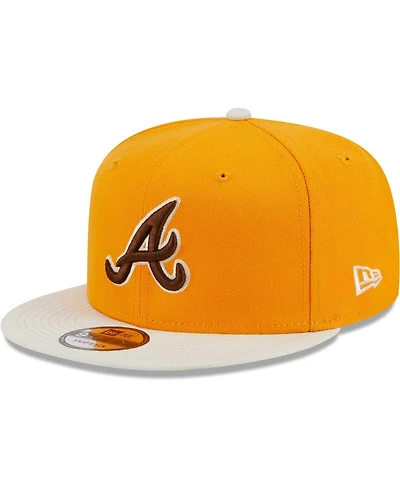 Men's New Era Gold Atlanta Braves Tiramisu 9FIFTY Snapback Hat