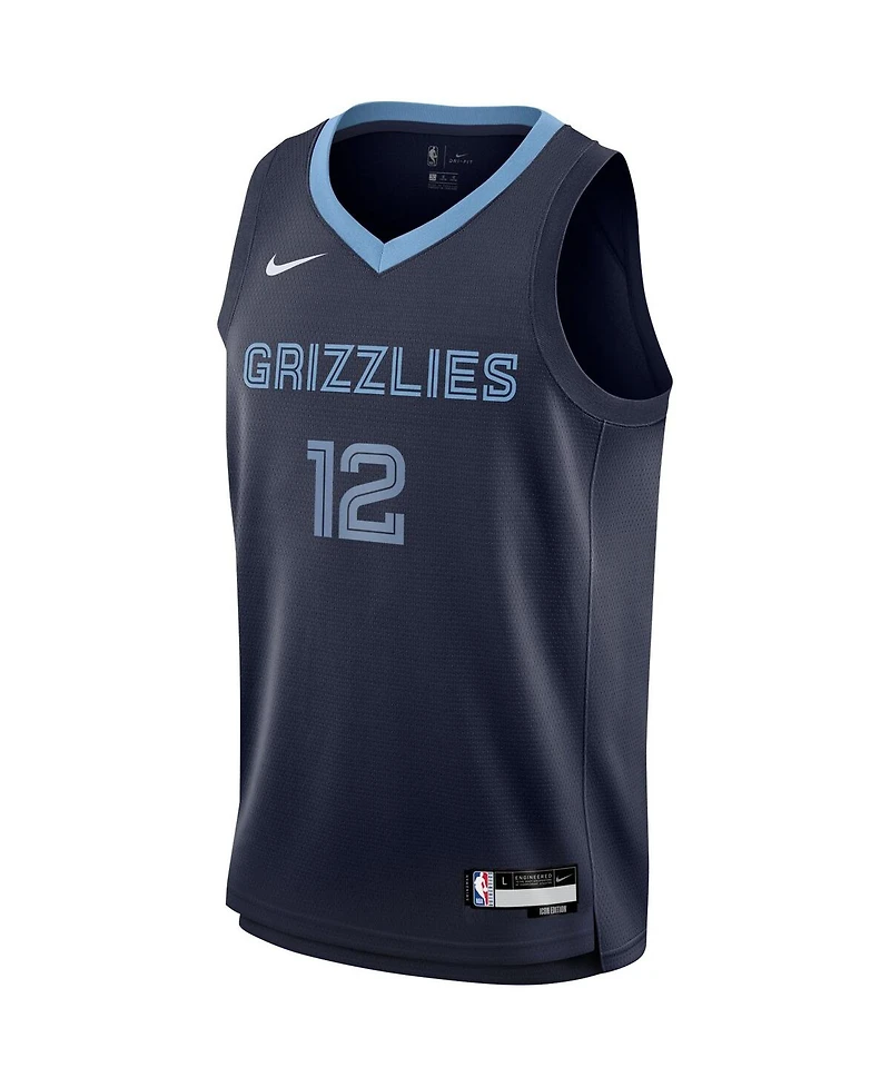 Big Boys Nike Ja Morant Navy Memphis Grizzlies Swingman Jersey - Icon Edition