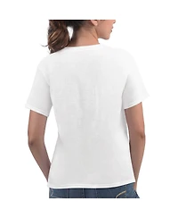 Women's G-iii 4Her by Carl Banks White New York Jets Play The Ball T-shirt