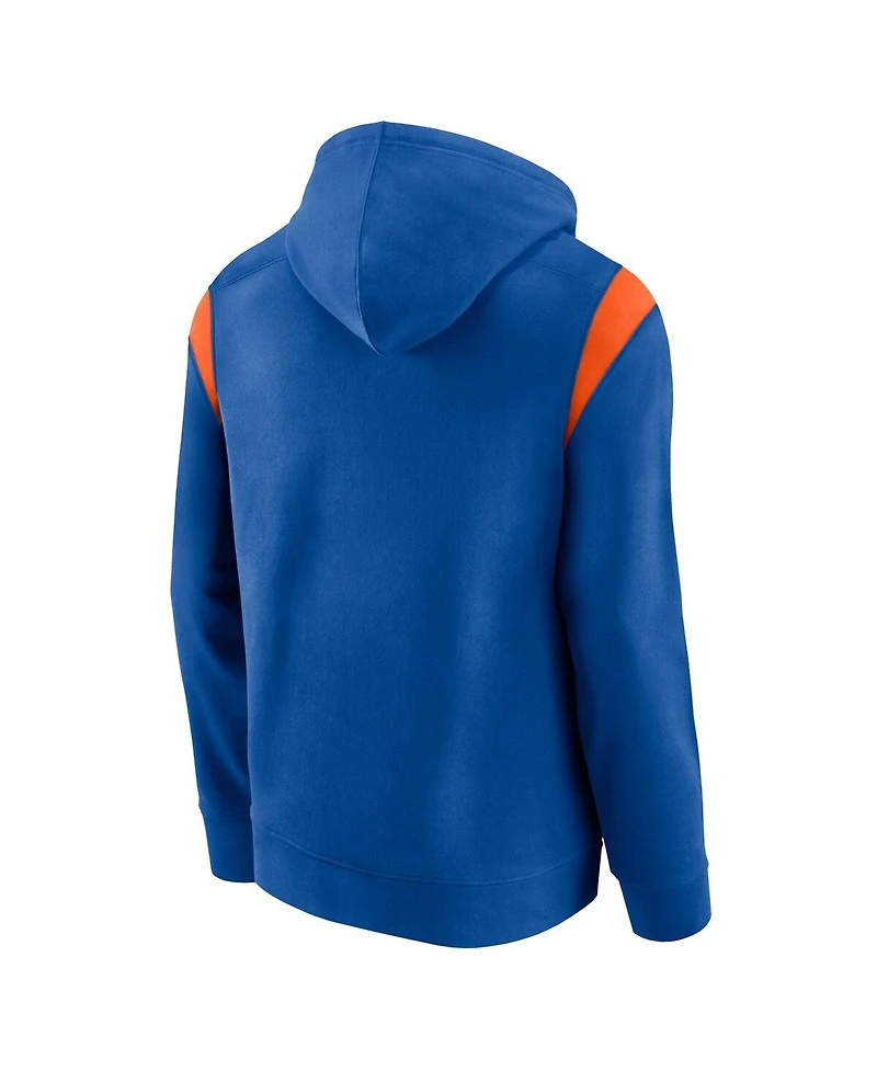 Men's Fanatics Royal Florida Gators Gym Rat Pullover Hoodie