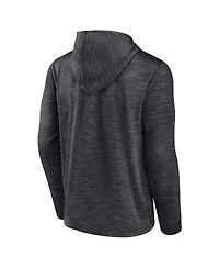 Men's Fanatics Heather Charcoal Brooklyn Nets Fast Break Pullover Hoodie