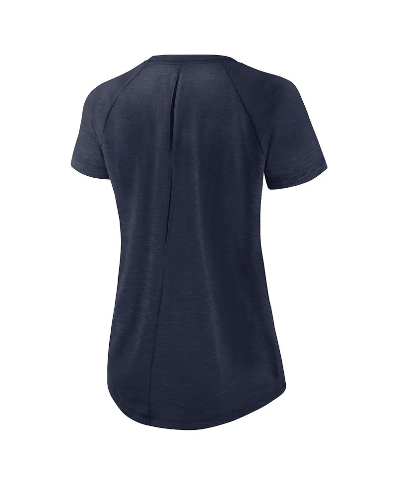 Women's Nike White, Navy New England Patriots Back Slit Lightweight Fashion T-shirt