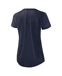 Women's Nike White, Navy New England Patriots Back Slit Lightweight Fashion T-shirt