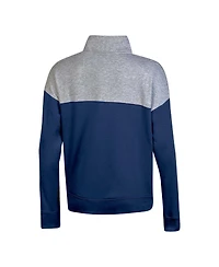 Women's Champion Navy Villanova Wildcats Color-Blocked Quarter-Zip Sweatshirt