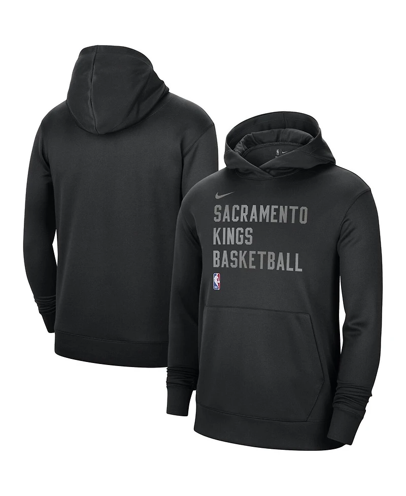 Men's and Women's Nike Black Sacramento Kings 2023/24 Performance Spotlight On-Court Practice Pullover Hoodie