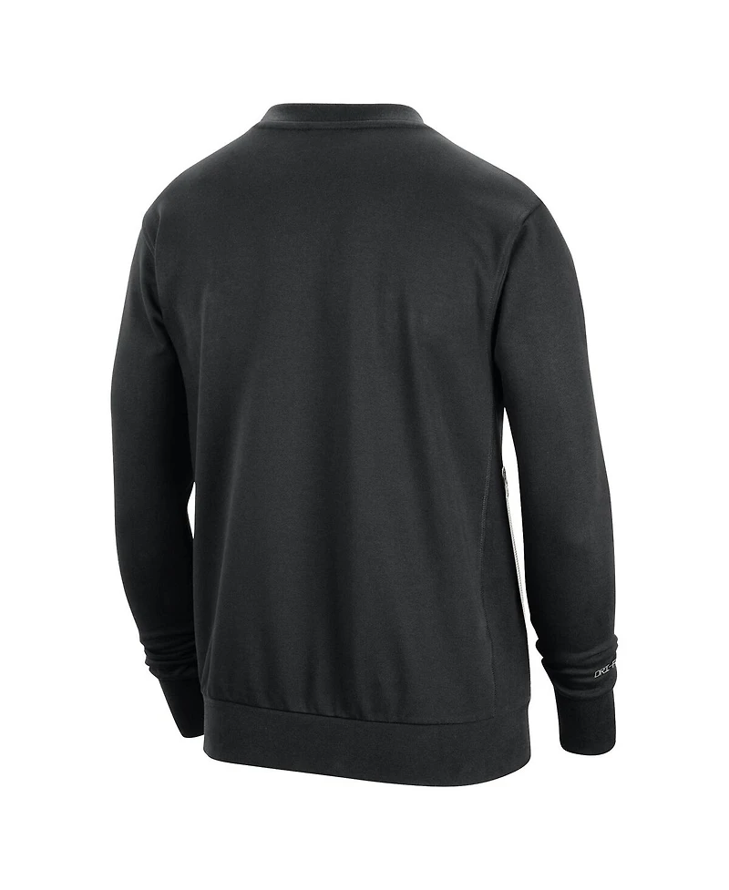 Men's Nike Black Chicago Bulls 2023/24 Authentic Standard Issue Travel Performance Pullover Sweatshirt