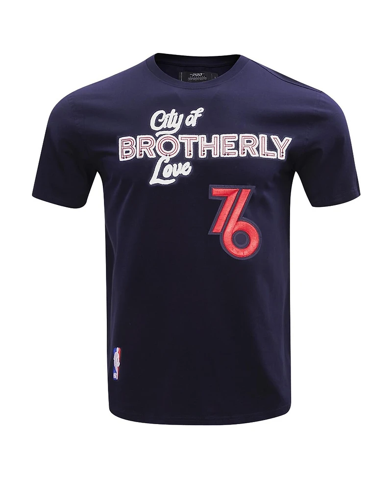Men's Pro Standard Navy Philadelphia 76ers 2023 City Edition T-shirt