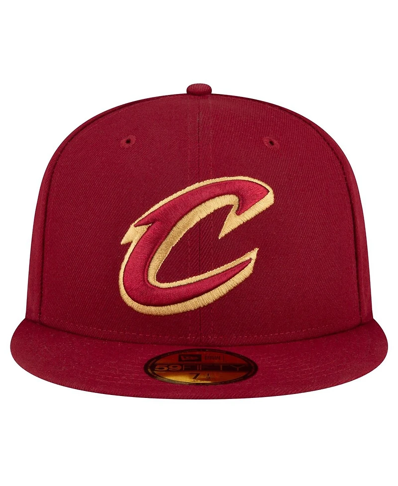 Men's New Era Wine Cleveland Cavaliers 59FIFTY Fitted Hat