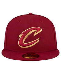 Men's New Era Wine Cleveland Cavaliers 59FIFTY Fitted Hat