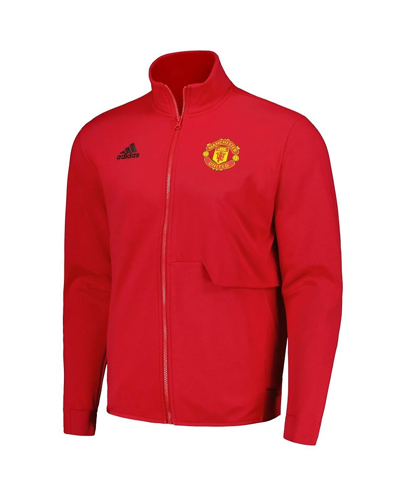 Men's adidas Red Manchester United 2023/24 Anthem Full-Zip Jacket