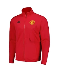 Men's adidas Red Manchester United 2023/24 Anthem Full-Zip Jacket