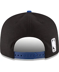 Men's New Era Black, Blue New York Knicks 2-Tone 9FIFTY Adjustable Snapback Hat
