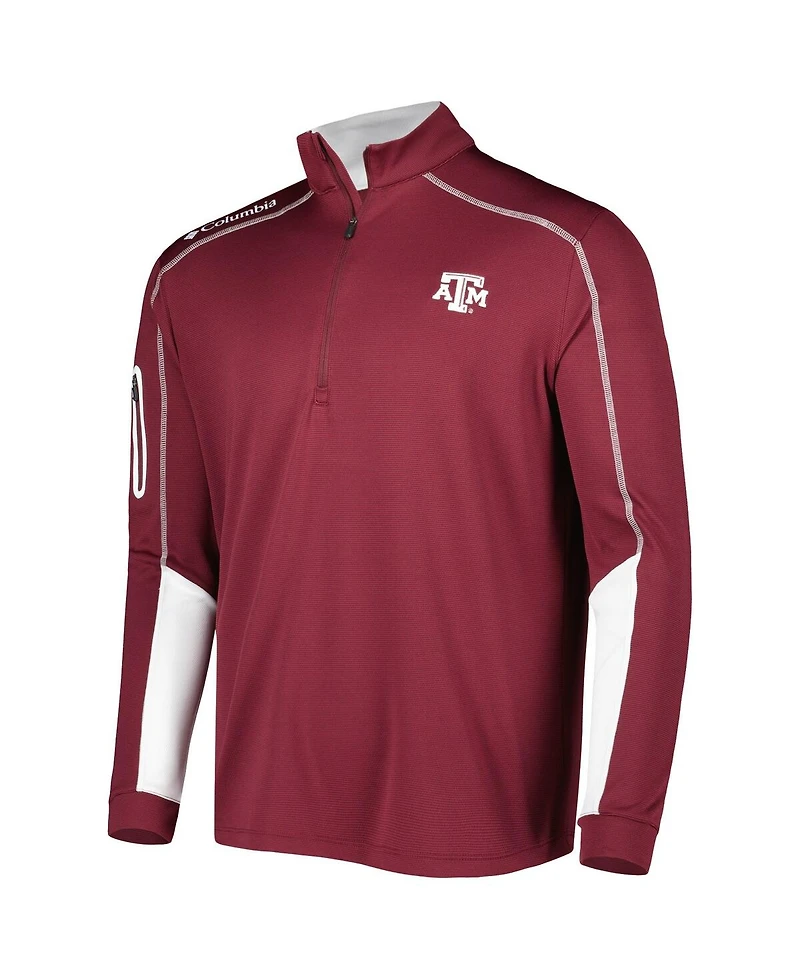 Men's Columbia Maroon Texas A&M Aggies Shotgun 2.0 Omni-Wick Quarter-Zip Jacket