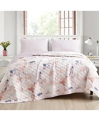 MarCielo 3 Piece Printed Quilt Set Lightweight Bedspread Set Darmon - Queen