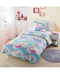 MarCielo Kids Girls Quilt Set Bedspread Coverlet Set A94 - Twin
