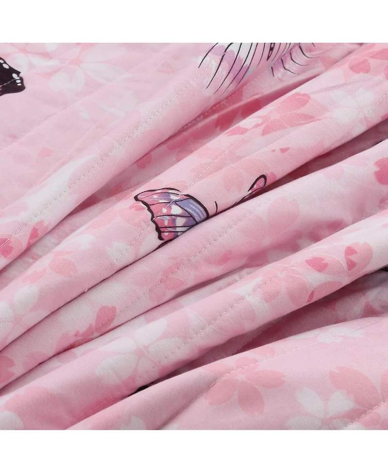MarCielo Kids Girls Quilt Set Bedspread Coverlet Set A77 - Twin