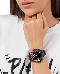 Philipp Plein Unisex Chronograph Black Silicone Strap Watch 42mm