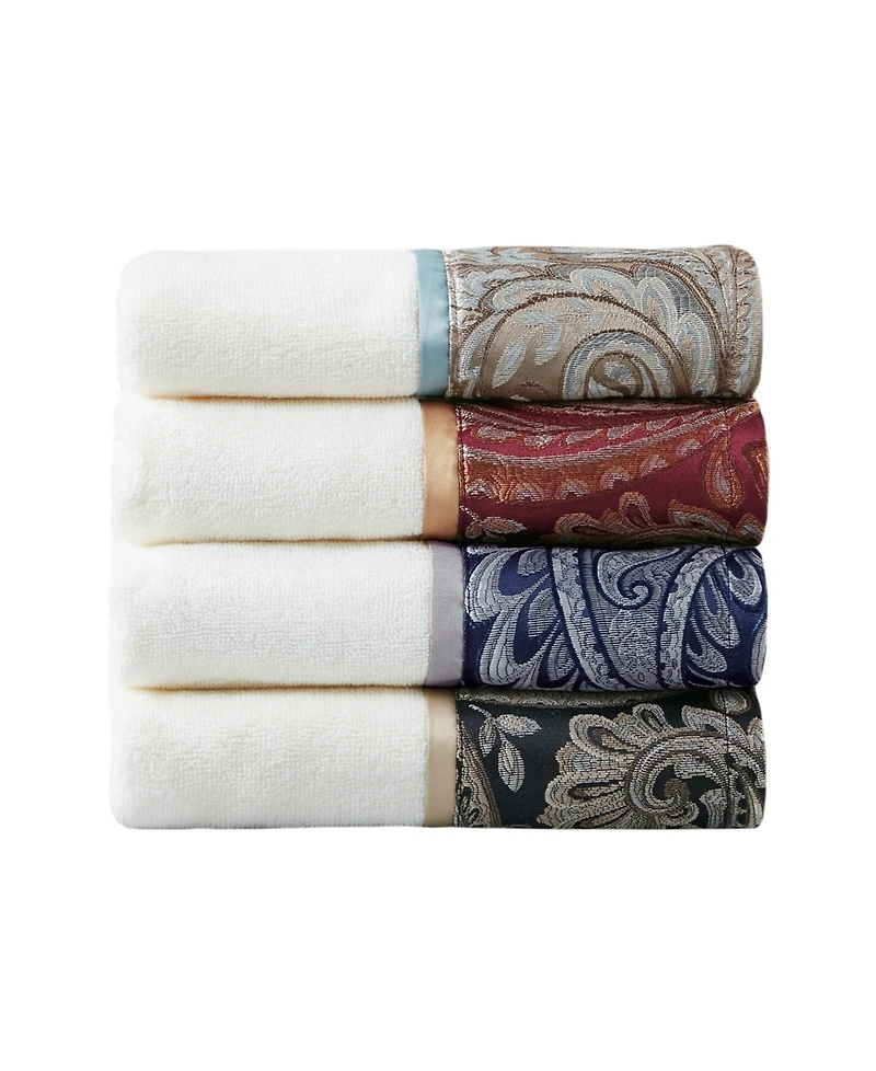 Madison Park Aubrey 6-Pc Jacquard Bath Towel Set