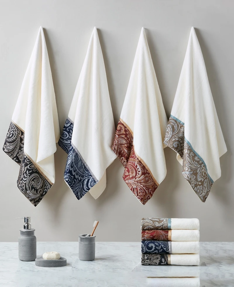 Madison Park Aubrey 6-Pc Jacquard Bath Towel Set