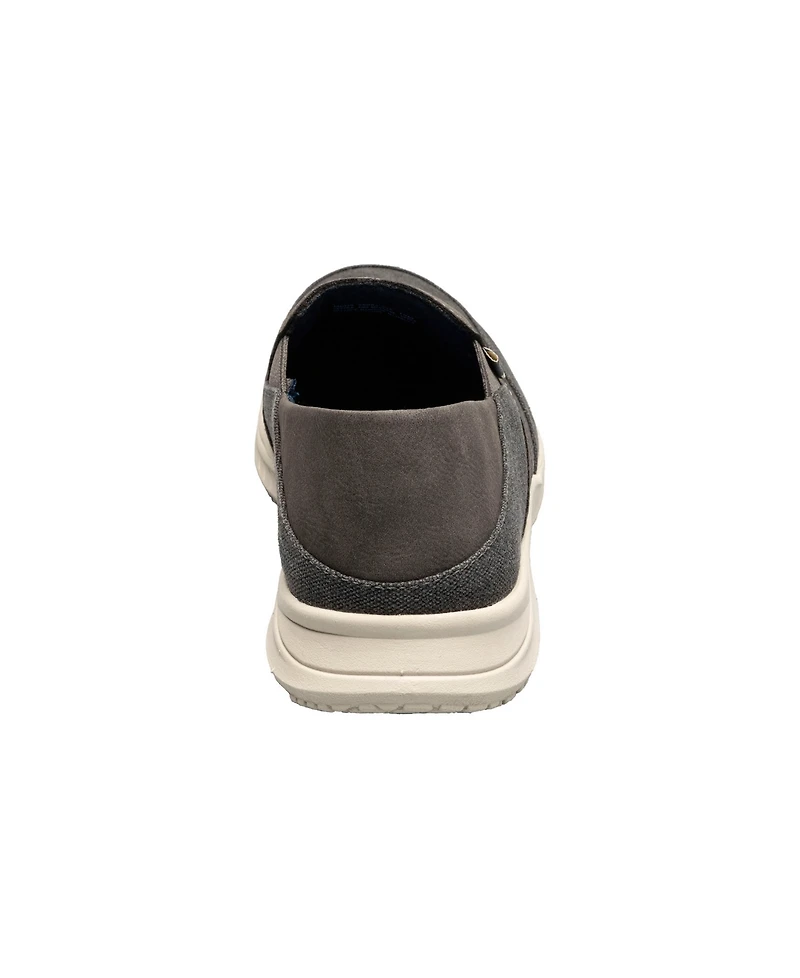 Nunn Bush Men's Conway Ez Canvas Moc Toe Slip On Shoes