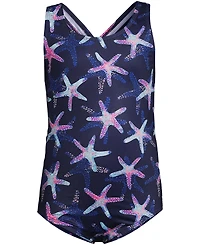 Lands' End Girls Chlorine Resistant One Piece Upf 50 Swimsuit