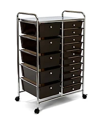 Seville Classics 15-Drawer Organizer Cart