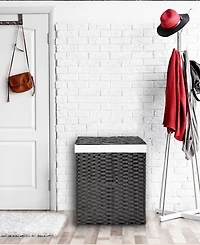 Seville Classics Handwoven Lidded Laundry Hamper