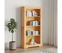 4-Tier Bookcase Mexican Pine Corona Range 31.5"x11.4"x59"
