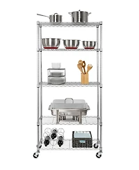 Seville Classics UltraDurable 5-Tier Nsf Steel Wire Shelving System
