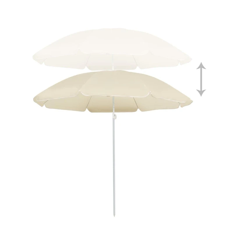 Outdoor Parasol with Steel Pole Sand 70.9"