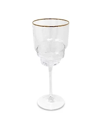 Vivience Shaped Bottom Rim Wine Glasses, Set of 6
